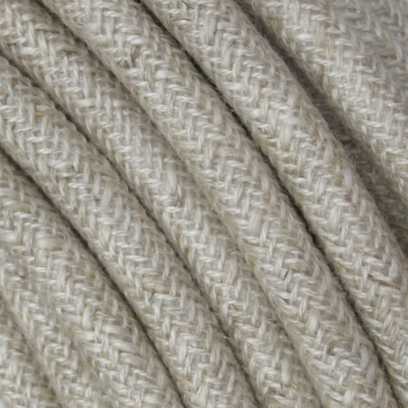 Kynda Light Strijkijzersnoer Beige - rond, linnen