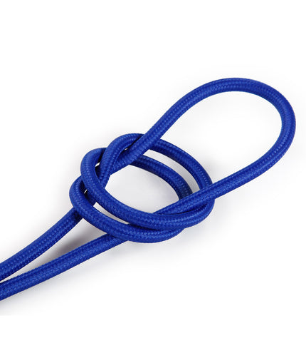 Kynda Light Strijkijzersnoer Blauw - rond, effen stof