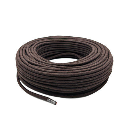 Kynda Light Strijkijzersnoer Bruin - rond, soft linnen