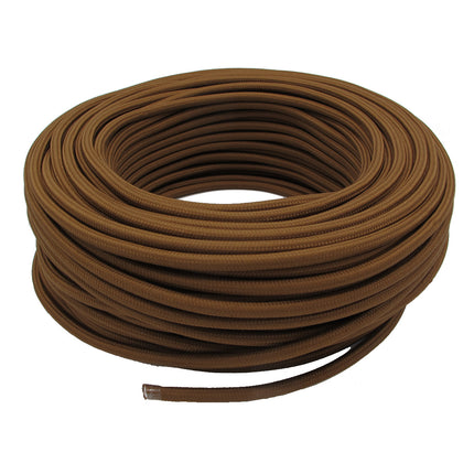 Kynda Light Strijkijzersnoer Cacao Bruin - rond, effen stof