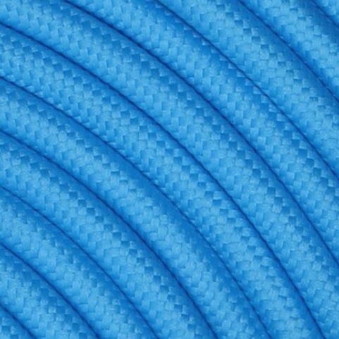 Kynda Light Strijkijzersnoer Felblauw - rond, effen stof