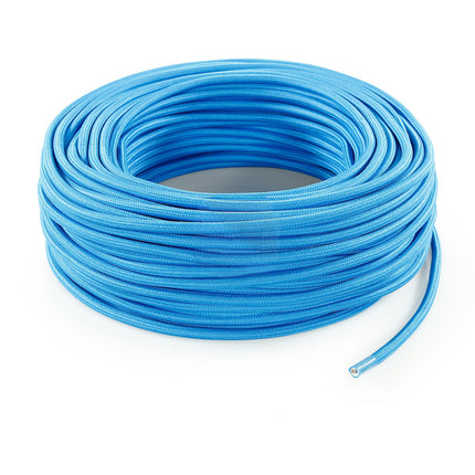 Kynda Light Strijkijzersnoer Felblauw - rond, effen stof