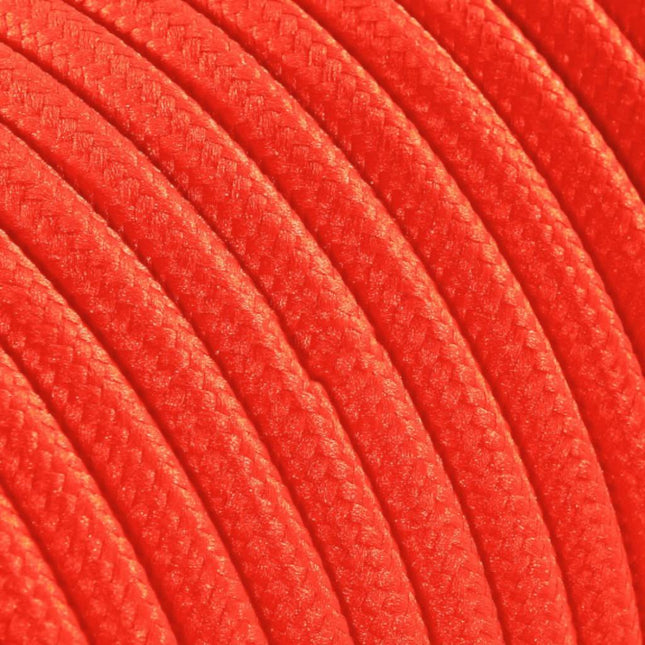 Kynda Light Strijkijzersnoer Fluor oranje - rond, effen stof