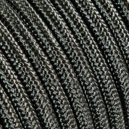 Kynda Light Strijkijzersnoer Grijs (glitter) - rond, effen stof