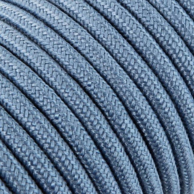 Kynda Light Strijkijzersnoer Grijsblauw - rond, linnen