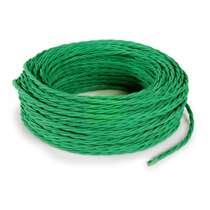 Kynda Light Strijkijzersnoer Groen - gedraaid, effen stof