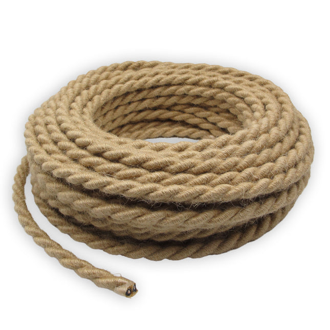 Kynda Light Strijkijzersnoer Jute - gedraaid - ø12mm