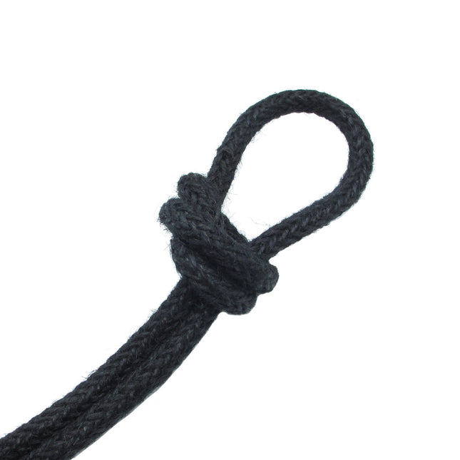 Kynda Light Strijkijzersnoer Jute Raw | Zwart ø 8mm