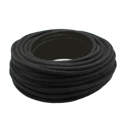 Kynda Light Strijkijzersnoer Jute Raw | Zwart ø 8mm