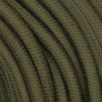Kynda Light Strijkijzersnoer Mosgroen - rond, linnen