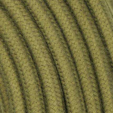 Kynda Light Strijkijzersnoer Olijf Groen - rond, linnen