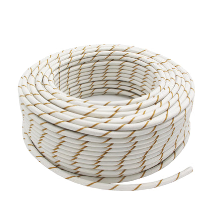 Kynda Light Strijkijzersnoer Wit & Goud - rond - gestreept patroon