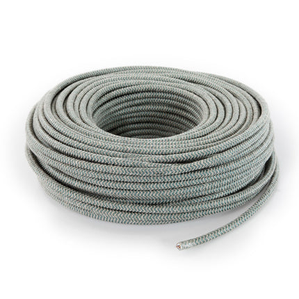 Kynda Light Strijkijzersnoer Zand & Salie - rond linnen - zigzag patroon