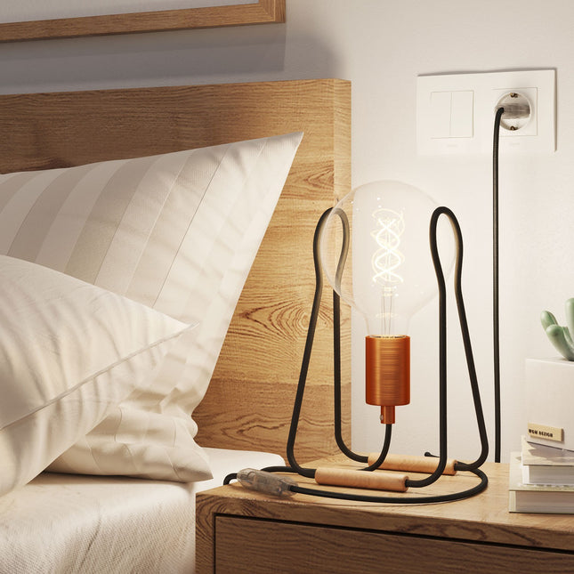 Kynda Light Taché Design Tafellamp Frame - Lichtbron Houder G125 | Zwart
