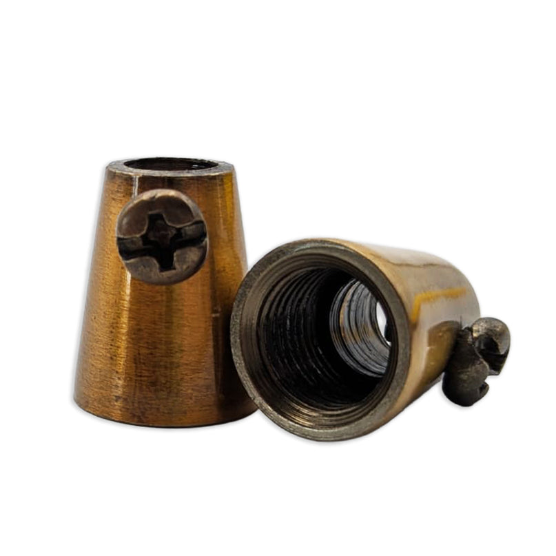 Kynda Light Trekontlaster met schroefje (M10x1) | Goud Brons (konisch)
