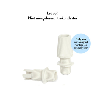 Kynda Light TWEEDE KANS | Kunststof fitting met flens - Bakeliet look (E27) | Wit