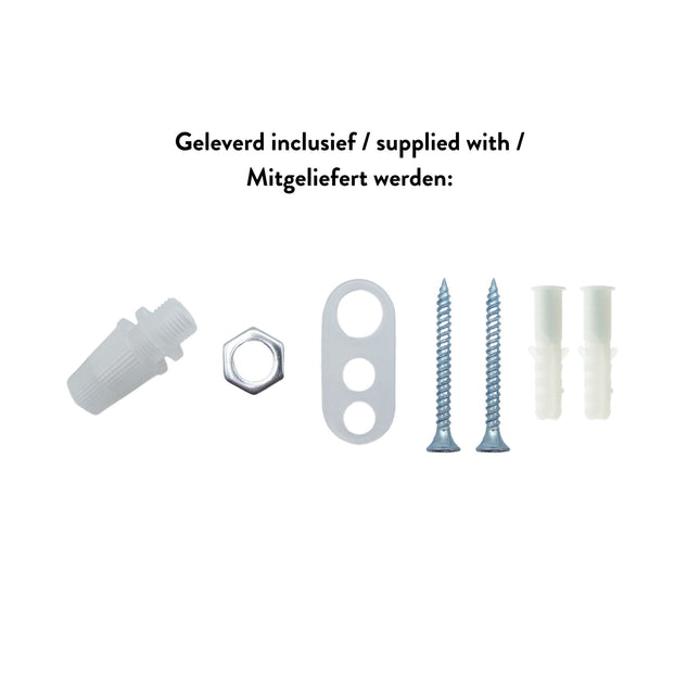 Kynda Light TWEEDE KANS | Plafondkap 'Woody' rond hout - 1 snoer - Ø95mm