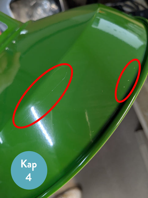 Kynda Light TWEEDEKANS | Lampenkap 'Hafthor' metaal Groen met beschadigingen (kras)