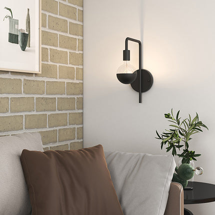 Kynda Light U-line Wandlamp (E27) | Zwart