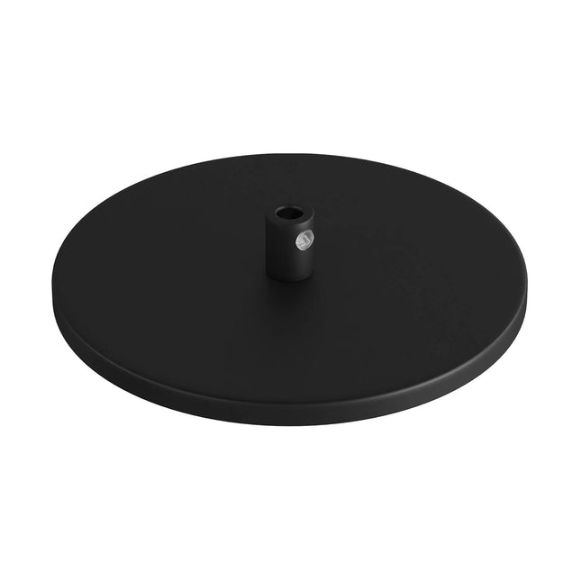 Kynda Light Ultradunne Plafondkap voor 1 snoer (Ø126 mm) | Zwart (mat)