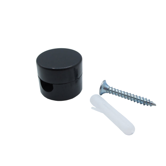 Kynda Light Wand - of plafondbevestiging | Rond, zwart