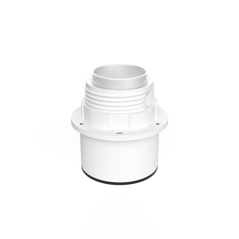 Kynda Light Wand- of plafondlamphouder voor lampenkap - E27 - IP44 | Wit