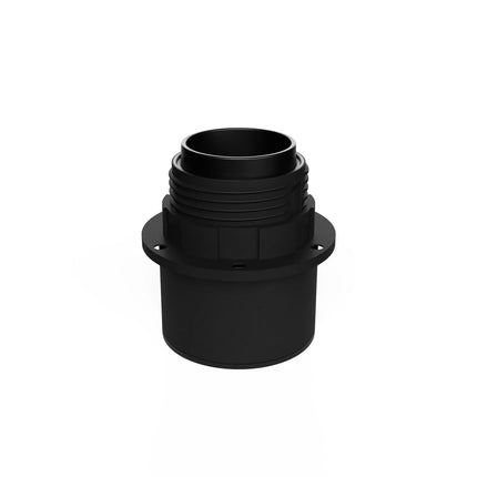 Kynda Light Wand- of plafondlamphouder voor lampenkap - E27 - IP44 | Zwart