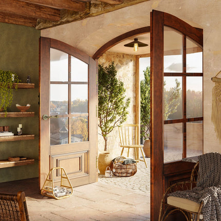 Kynda Light Wand- of plafondlamphouder voor lampenkap - E27 - IP44 | Zwart