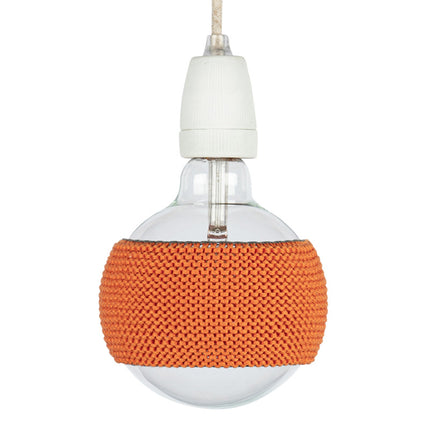 LampSleeve Cognac Brown - Globe 125 mm | Large