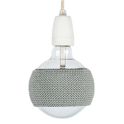 LampSleeve Denim Grey  - Globe 125 mm | Large