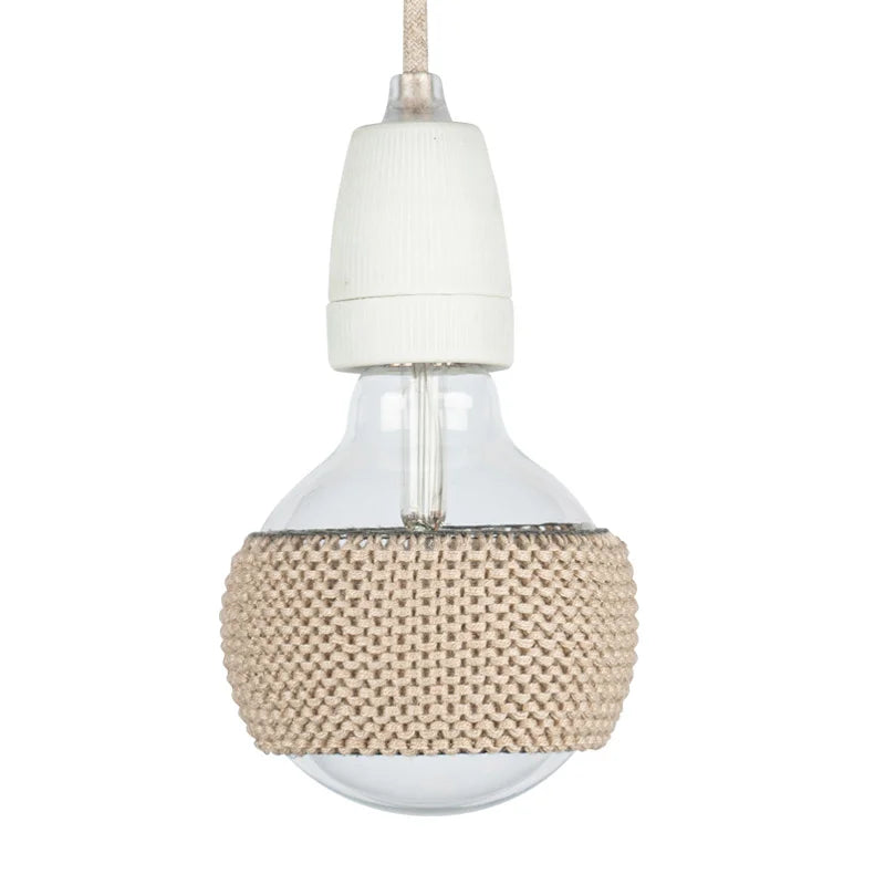 LampSleeve Latte Brown  - Globe 95 mm | Medium