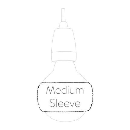 LampSleeve Latte Brown  - Globe 95 mm | Medium