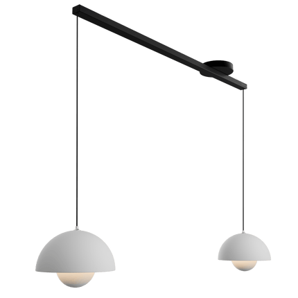 Lightswing Lightswing® Twin Mat Zwart | Ophangsysteem 2 lampen