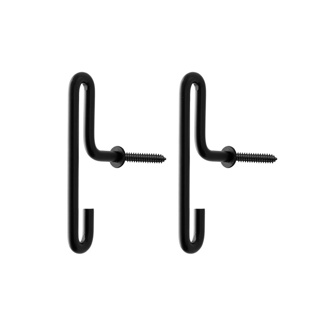 Moebe Wandhaak - klein - set 2 stuks | Zwart (S)