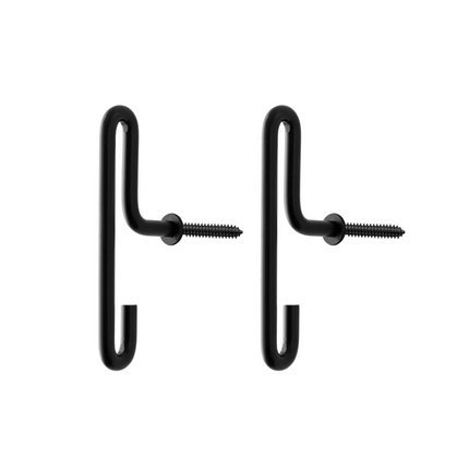 Moebe Wandhaak - klein - set 2 stuks | Zwart (S)